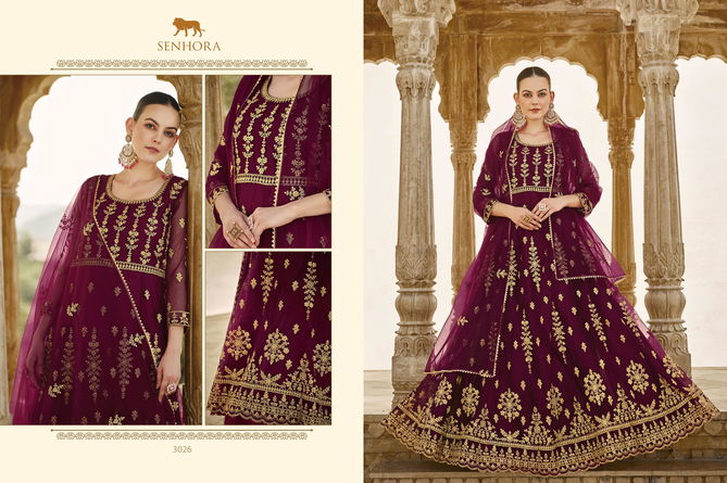 Nirjala By Senhora Butterfly Net Anarkali Wedding Salwar Suits Wholesale Suppliers In Mumbai